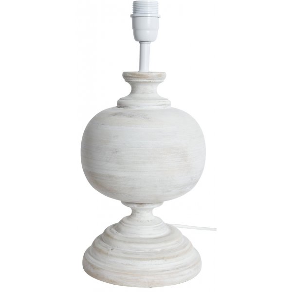 Mango lampefot H40x25cm - Whitewash