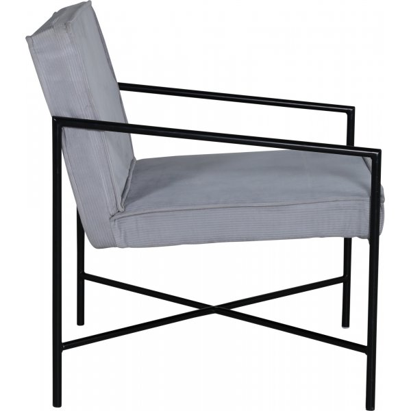 Tetra lenestol - Grå kordfløyel Tetra lenestol - Grå kordfløyel