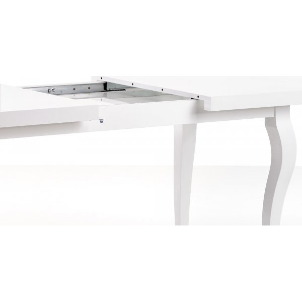 Ammie spisebord 140-180 cm - Hvit