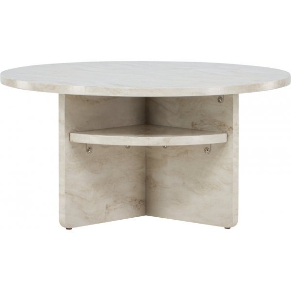 Ålesund salongbord Ø85 cm - Beige Ålesund salongbord Ø85 cm - Beige