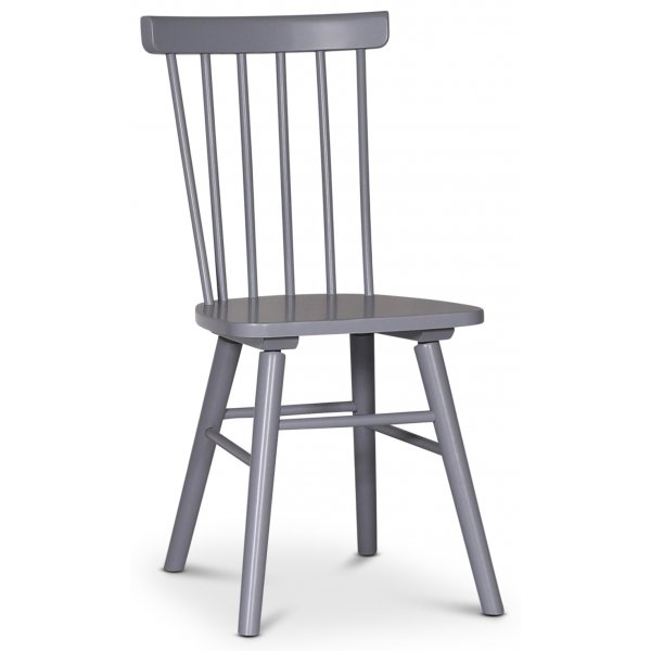 Edge dining gruppe; Spisebord i hvit HPL 190x90 cm med 6 grå Orust stokkstoler Edge dining gruppe; Spisebord i hvit HPL 190x90 cm med 6 grå Orust stokkstoler