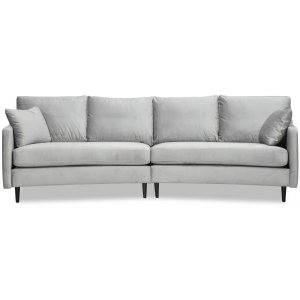 Visby 4-seters buet sofa 301 cm - Lysegr flyel