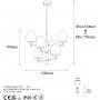 Arve taklampe 10185 - Sort/hvit