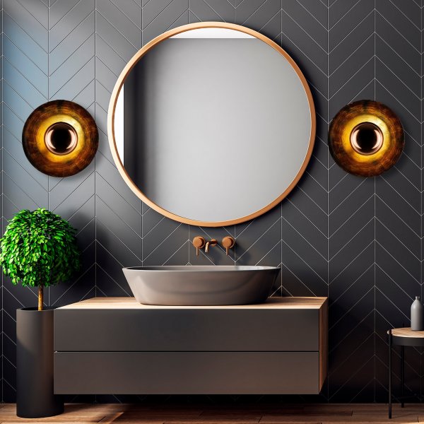 Kurt vegglampe 48 cm - Kobber