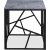 Kosmos salongbord 55 x 55 cm - Gr marmor/svart