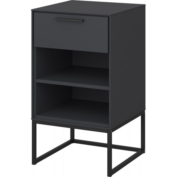 Slimline nattbord 1 - Grå/svart Slimline nattbord 1 - Grå/svart