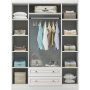 Inci garderobe 140 x 50 x 210 cm - Hvit