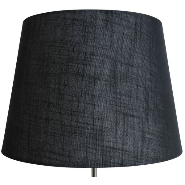 Rund lampeskjerm 27x35x25 cm - Svart (lin)