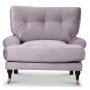 Adena lenestol - Pudderrosa flyel velour