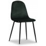 Seat spisegruppe, spisebord med 4 skt Carisma flyelsstoler - Svart/Mrkgrnn