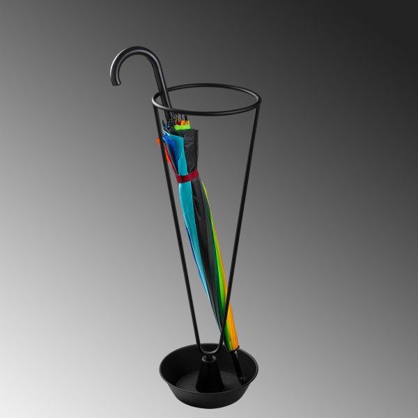 Semsi paraplystativ 6 - Svart Semsi paraplystativ 6 - Svart