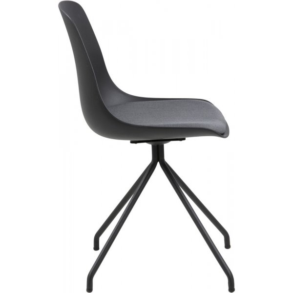Eva Spisestol - Mørkegrå/svart Eva Spisestol - Mørkegrå/svart