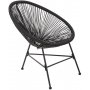 Cafgruppe Fiji bord + 2 stoler - Svart