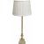 Linn bordlampe - Offwhite/gull - 51 cm