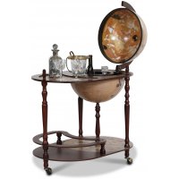 Da Vinci Barglobus serveringsvogn 81 cm - Mahogny / Ljus Da Vinci Barglobus serveringsvogn 81 cm - Mahogny / Ljus