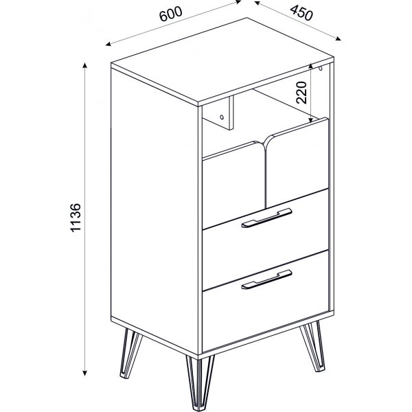 Borges byrå - Flerfarget Borges byrå - Flerfarget