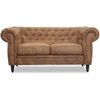 Ashford 2-seter chesterfield - Cognac økolær Ashford 2-seter chesterfield - Cognac økolær
