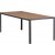 Utebord 205 x 90 cm svart/naturfarget - Copacabana