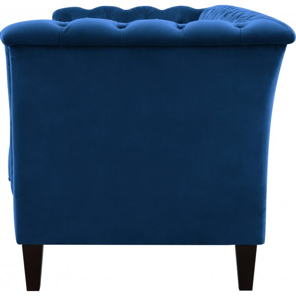 Milton Chesterfield 3-seter sofa - Mørkeblå fløyel + Tekstilrens for møbler Milton Chesterfield 3-seter sofa - Mørkeblå fløyel + Tekstilrens for møbler