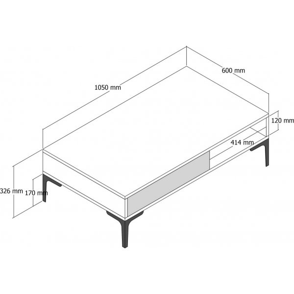 Istanbul salongbord - Valnøtt Istanbul salongbord - Valnøtt