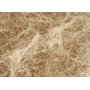 Heritage Kjkkeny med marmor - Sort ramme / Lys brun Emprador marmor