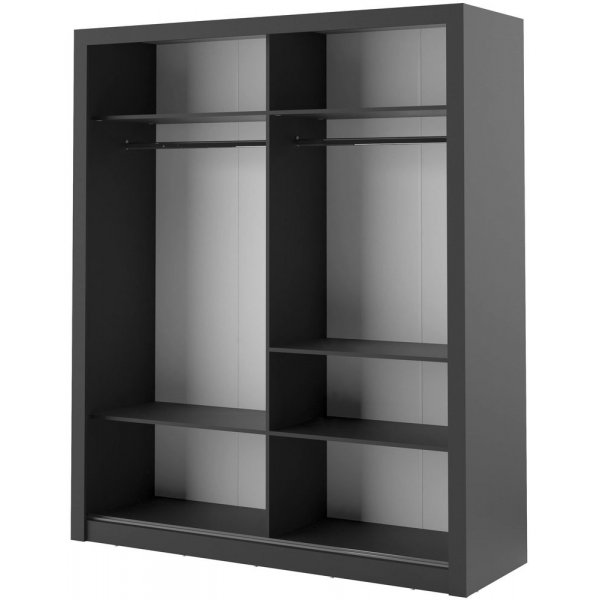 Mervyn garderobe - Svart Mervyn garderobe - Svart
