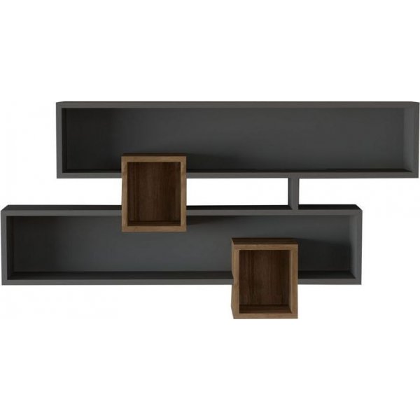 Karen vegghylle - Valnøtt/antrasitt Karen vegghylle - Valnøtt/antrasitt