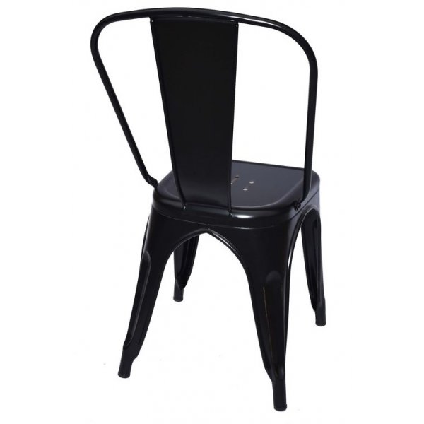 Metallstol Industry - Svart børstet stål + Tekstilrens for møbler Metallstol Industry - Svart børstet stål + Tekstilrens for møbler