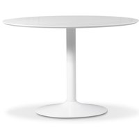 Ibiza spisebord - hvit/hvit - ø110 cm