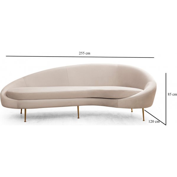 Essie divansofa - Beige Essie divansofa - Beige