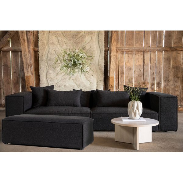 Gillholmen puff - Svart boucle Gillholmen puff - Svart boucle