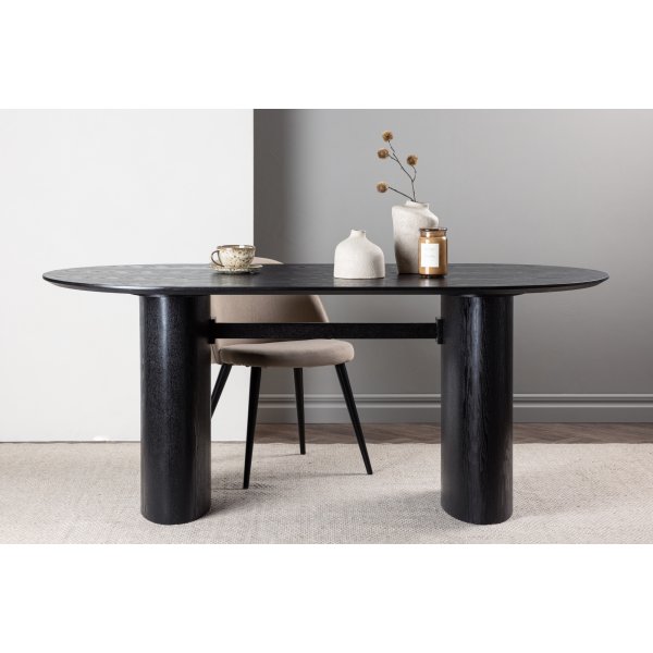 Isolde spisebord 180 x 90 cm - Sort Isolde spisebord 180 x 90 cm - Sort