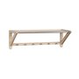 Confect hylle 80x26 - Whitewash/metall