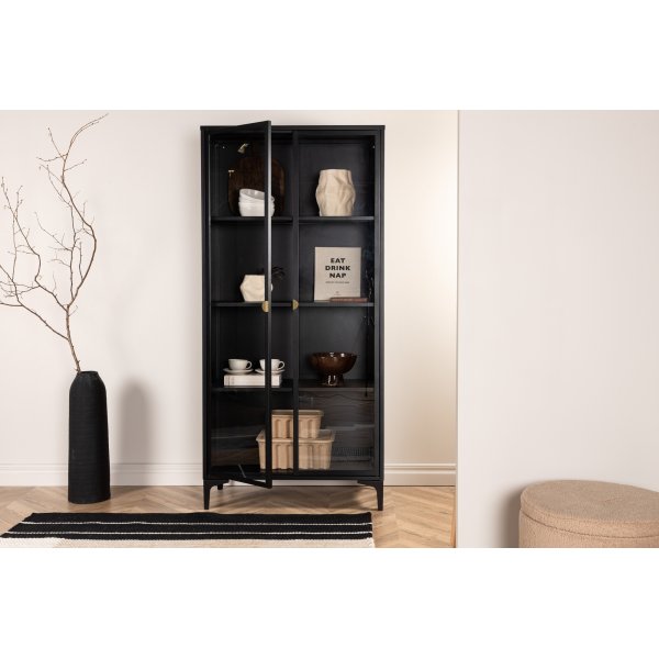 Alexander vitrineskap - Sort