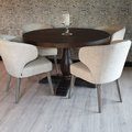 Kundebilde Lamier rundt spisebord - 120/170cm - Brunbeiset