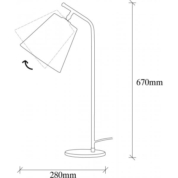 Salini bordlampe - Svart Salini bordlampe - Svart