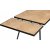 Fiskebein tilleggsbrett 45 x 90 cm - Sort / Eik