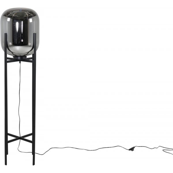 Marbystrand gulvlampe - Svart/glass