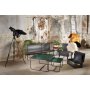 Stella Satsbord - Grnt marmorert glass / Svart understell