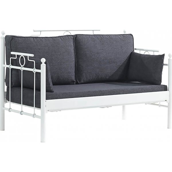 Hampus 2-seters utesofa - Hvit/antrasitt