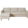 Firenze beige divansofa med treben - vendbar divan