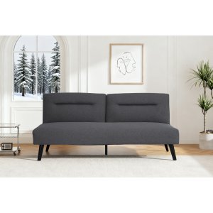 Sovesofa Kiruna - Mrkegrtt stoff | 179 cm