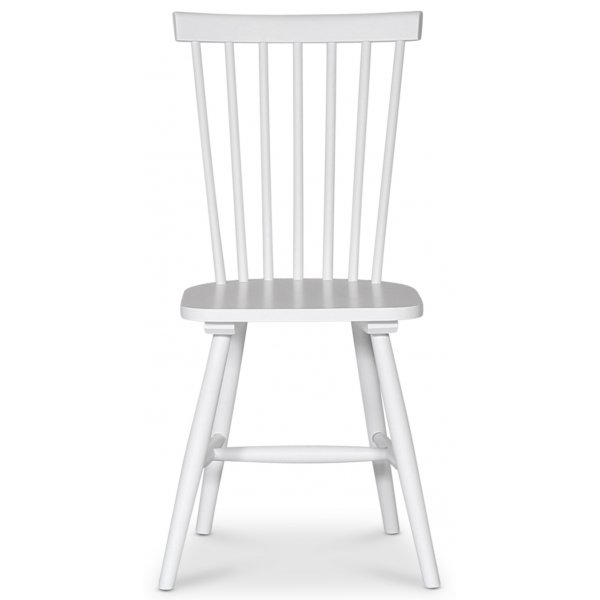 Pinnestol Karl - Hvitlakkert + Mbelftter