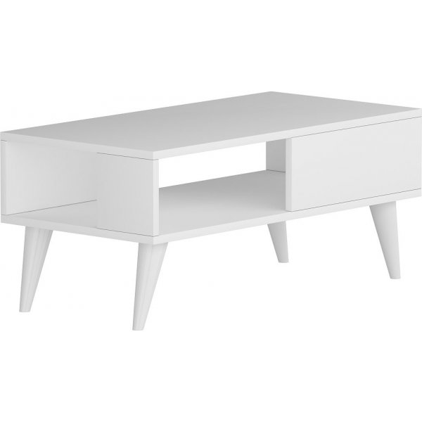 Saul salongbord 90 x 45 cm - Hvit