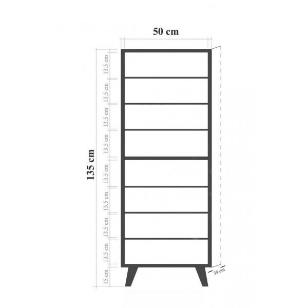 Filinta skoskap, mosaikk - Sonoma eik