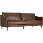 Harpan 3-seter sofa - Brun kolr + Tekstilrens for mbler