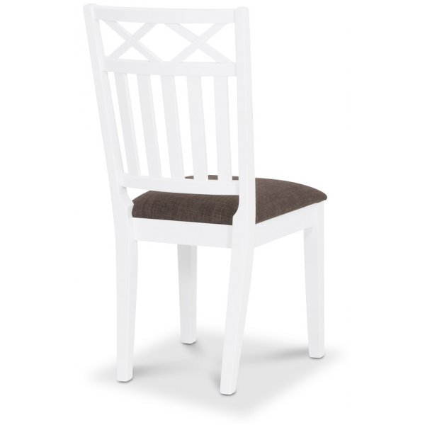 Herrg�rd Wilmer spisestol - Hvit / Brun