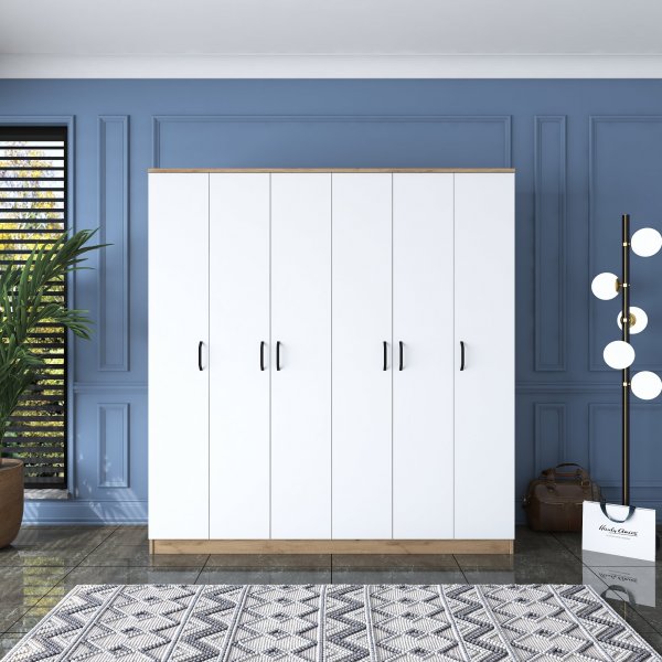 Baden garderobe 14 - Valnøtt/hvit Baden garderobe 14 - Valnøtt/hvit