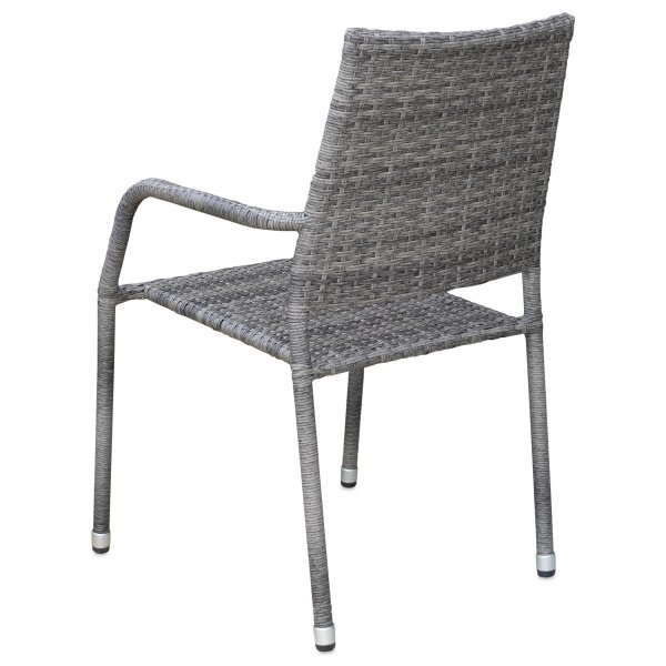 Ida stabelbar utestol i gr syntetisk rotting