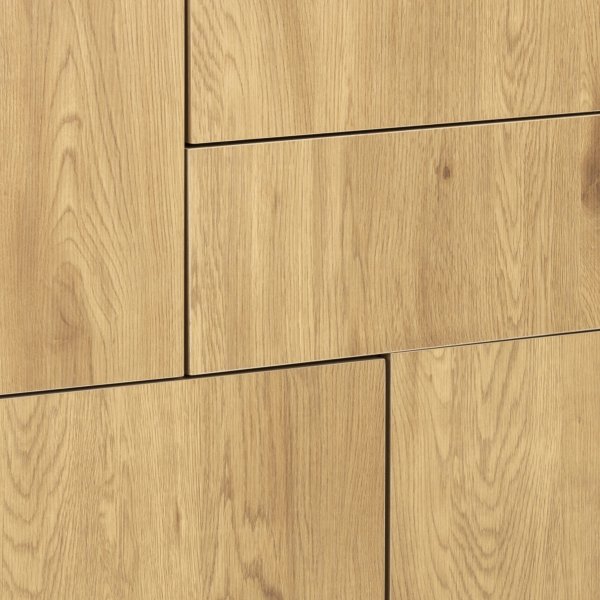 Seaford skap - Eik/sort